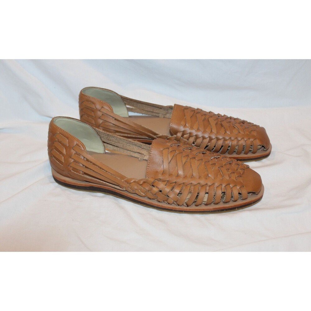 Nisolo Leather Sandal Huarache Men's ALMOND BROWN NWOB SZ 12 MSRP $150